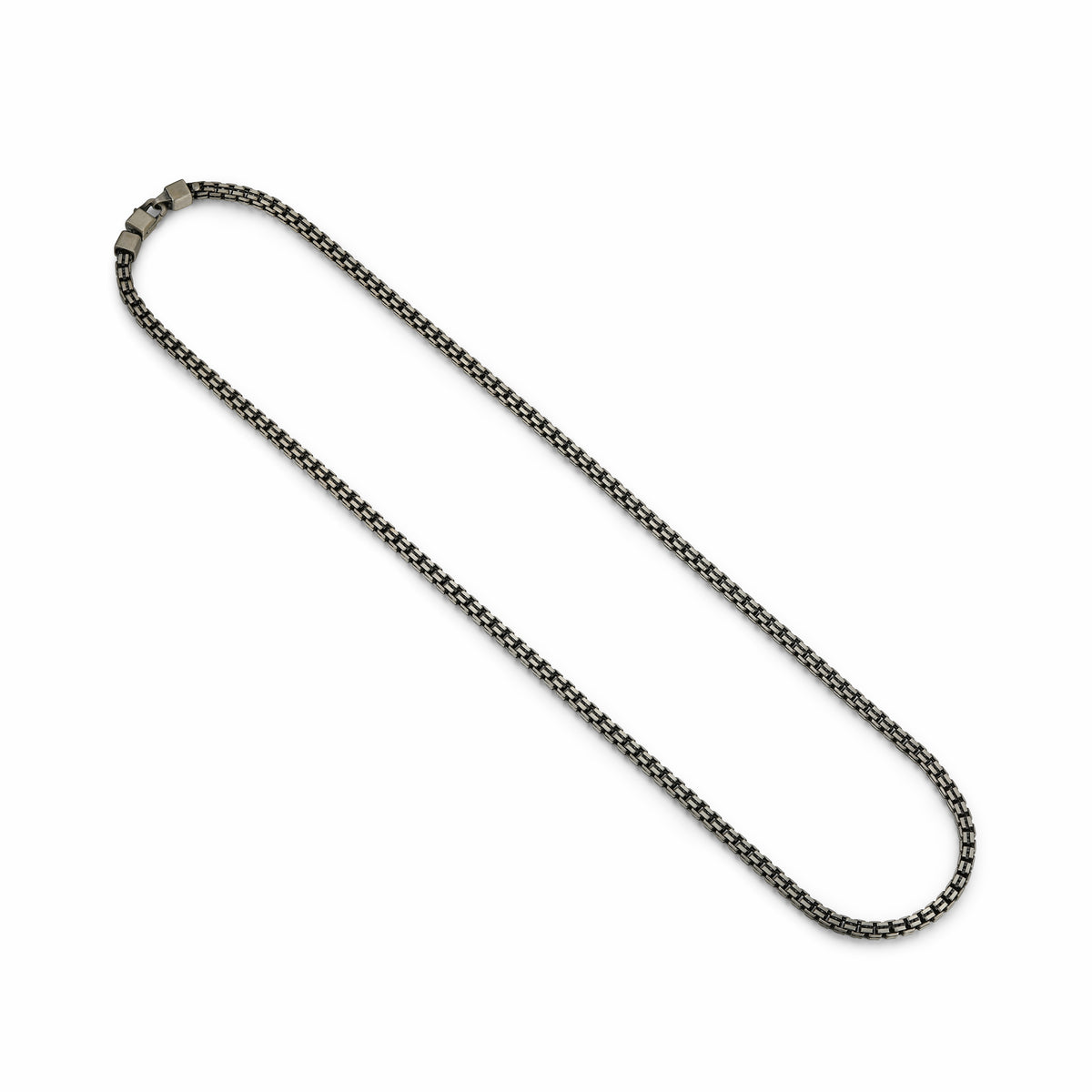 Collier Ethos maille franco gunmetal 24 po argent 925 — vue 3