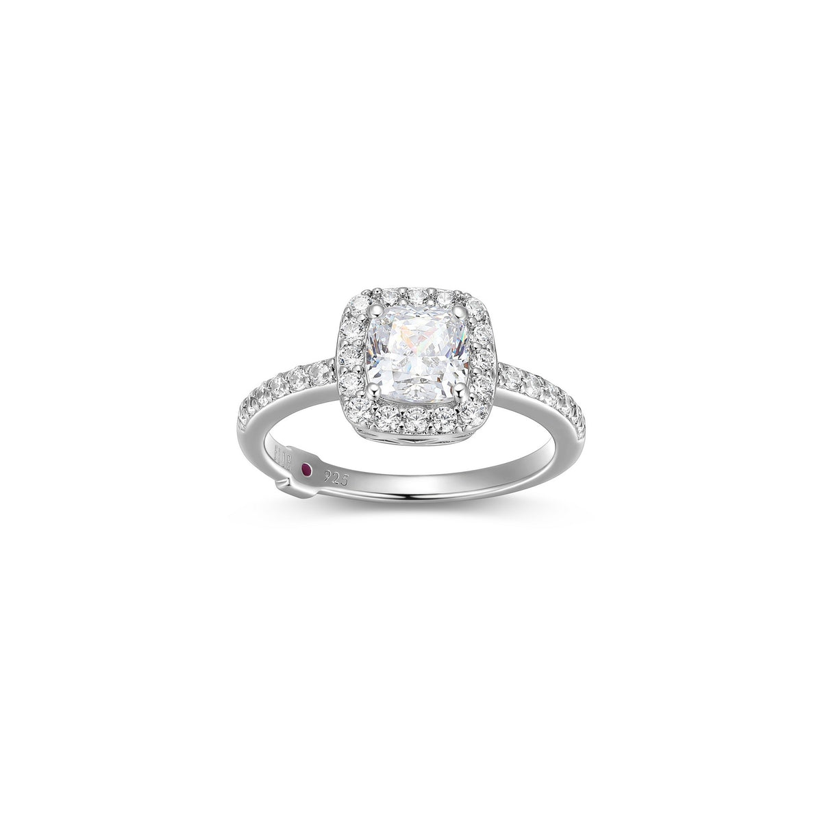 Bague Éclat Zircon Cubique – Elle Argent 925