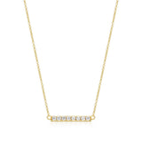 Collier barre Reign en argent 925 plaqué or 18K
