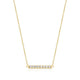 Collier barre Reign en argent 925 plaqué or 18K