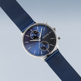 Bering Classic Femme Cadran Bleu 42mm
