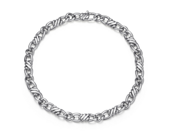 Bracelet Chaîne Gourmette Fantaisie – Ethos Argent 925