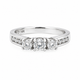 Bague Or Blanc 14K Diamant 0,60ct