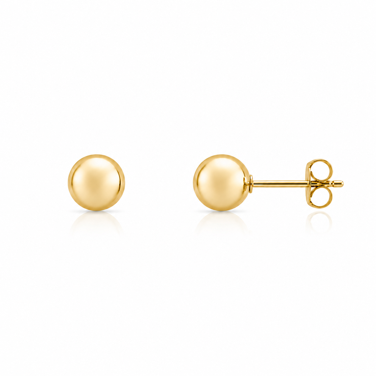 Boucles d'Oreilles Boules Or 10K