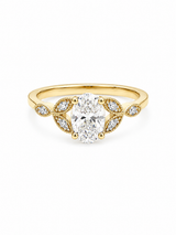 Bague Solitaire Or Blanc 14K Diamant Lab 1,29ct