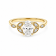 Bague Solitaire Or Blanc 14K Diamant Lab 1,29ct