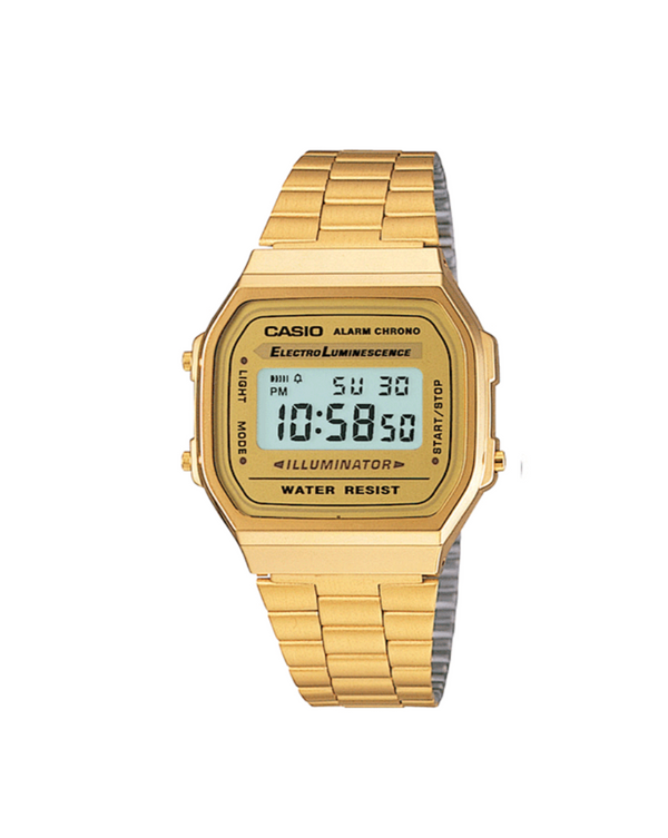 Montre Casio A168WG-9VT digitale dorée