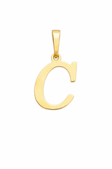 Pendentif Lettre Or Jaune 10K
