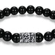 Bracelet Billes Agate Noire – Ethos Argent 925