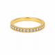 Bague Semi-Éternité Or 14K Diamants 0,42ct