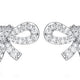 Boucles d'Oreilles Clous Nœud Zircon – Reign Argent 925