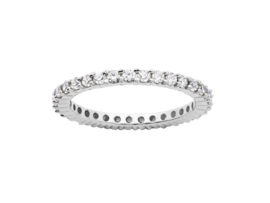 Bague Éternité Zircon – Reign Argent 925