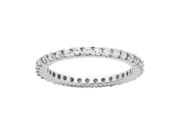 Bague Éternité Zircon – Reign Argent 925