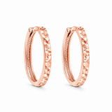 Boucles d'Oreilles Huggies Coupe Diamant Or 10K