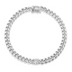 Bracelet Flat Curb Zircon – Reign Argent 925