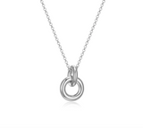 Collier Cercles Entrelacés – Elle Argent 925