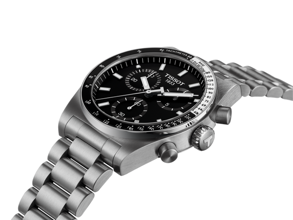 Tissot PR516 Chronograph 40mm Cadran Argenté
