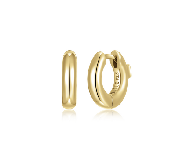 Boucles Plaqué Or Intemporelles – Elle Argent 925