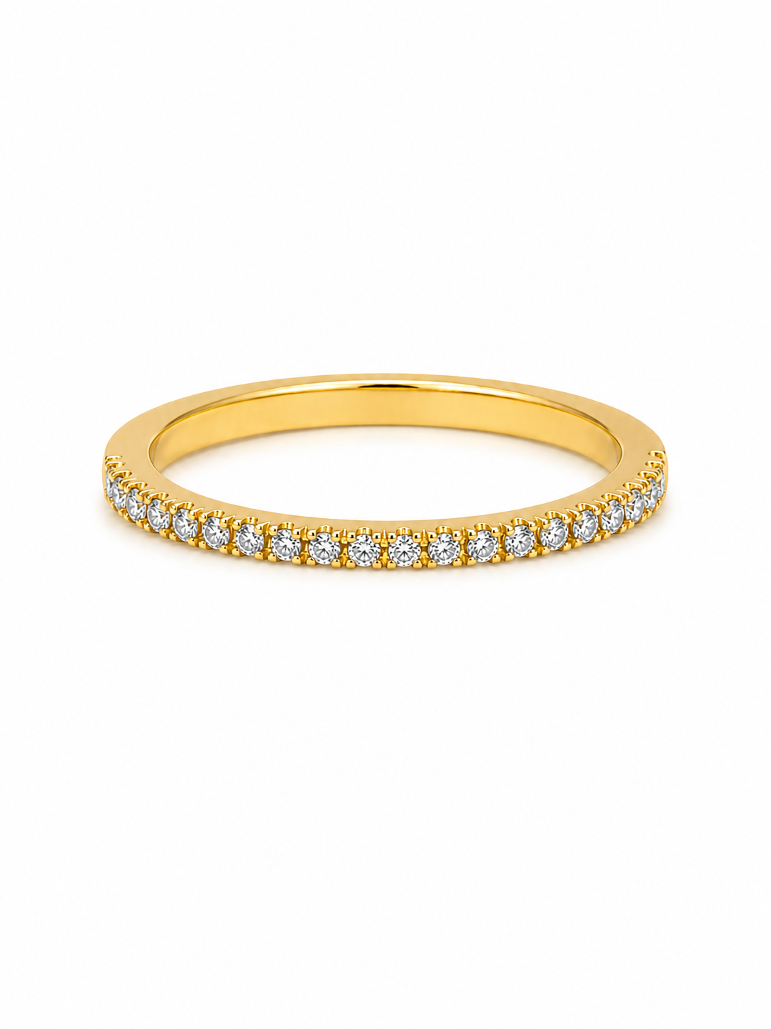 Bague Semi-Éternité Or 14K Diamants 0,25ct