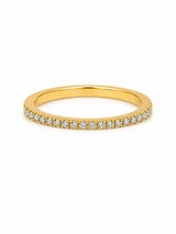 Bague Semi-Éternité Or 14K Diamants 0,25ct