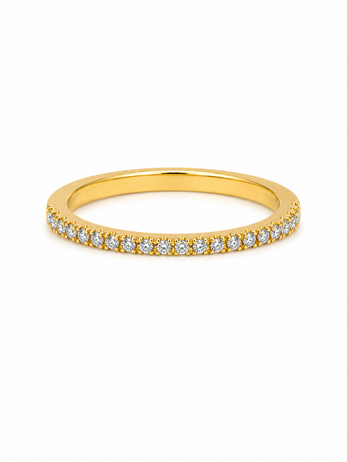 Bague Semi-Éternité Or 14K Diamants 0,25ct