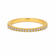 Bague Semi-Éternité Or 14K Diamants 0,25ct