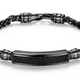 Bracelet Barre Saphir Noir Gun Métal – Ethos Argent 925