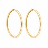 Boucles d'Oreilles Huggies Lisses Or 10K