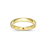 Bague Minimaliste Dorée – Elle Argent 925