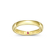 Bague Minimaliste Dorée – Elle Argent 925