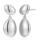 Boucles d'Oreilles Pendentif Double Galet – Reign Argent 925