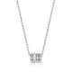 Collier Pendentif Quatre Rangées Zircon – Elle Argent 925