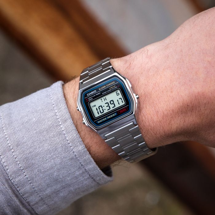 Montre Casio A158WA-1CR digitale acier