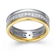 Bague Triple Rang Zircon Deux Tons – Elle Argent 925
