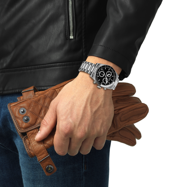 Tissot PR516 Chronograph 40mm Cadran Argenté