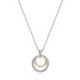 Collier Cercles Entrelacés Deux Tons – Elle Argent 925