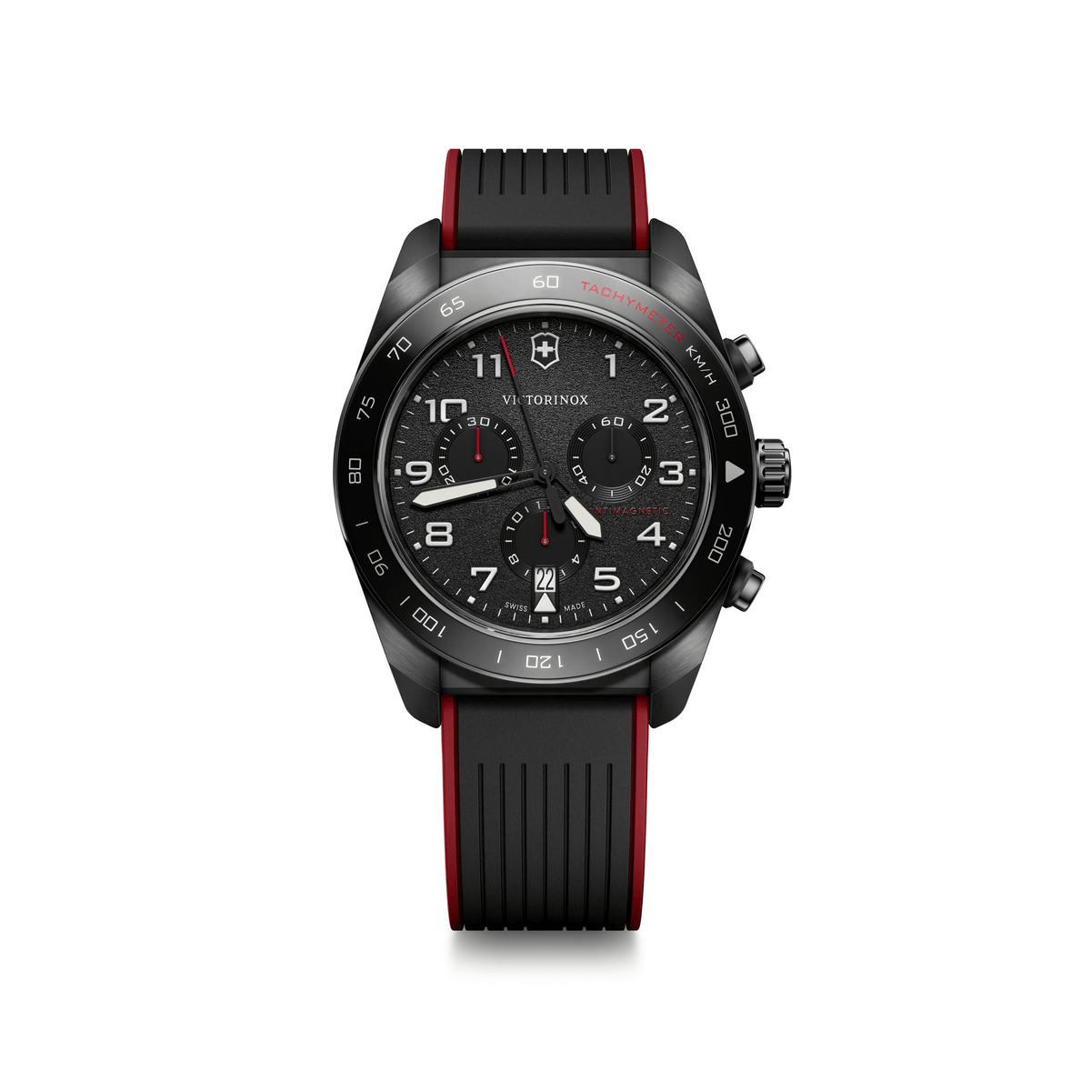 Montre chronographe Victorinox Swiss Army 42 mm noire