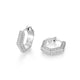 Créoles Hexagonales Zircone – Elle Argent 925