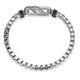 Bracelet Chaîne Box Saphirs Noirs – Ethos Argent 925