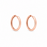 Boucles d'Oreilles Huggies Lisses Or 10K
