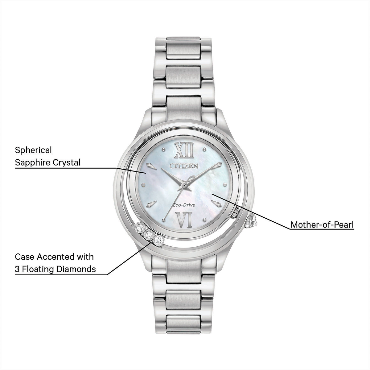 Montre Citizen Sunrise Nacre