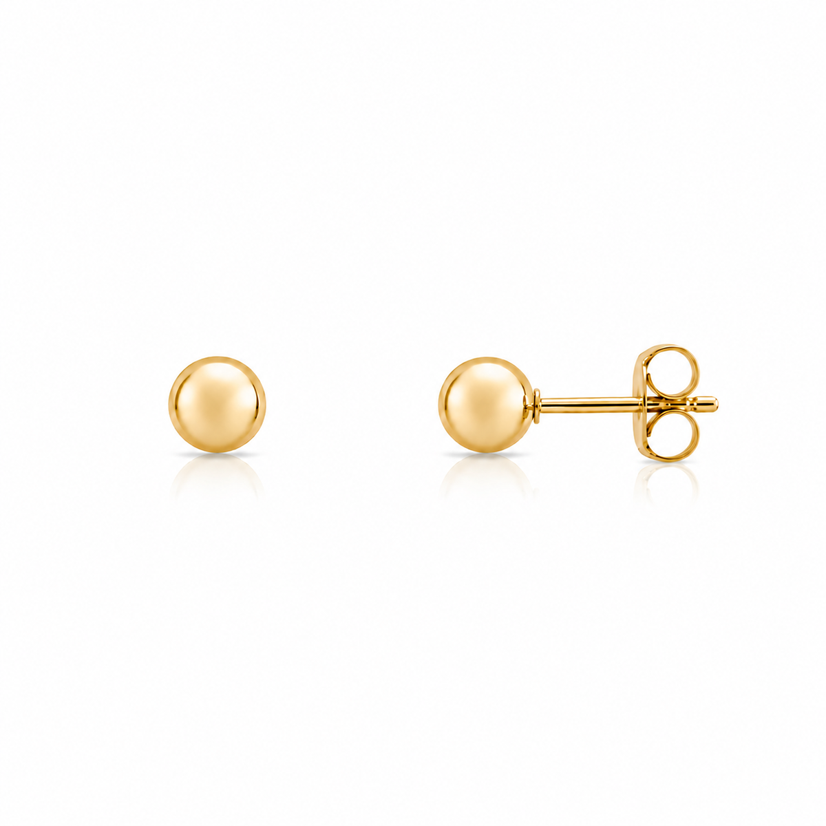 Boucles d'Oreilles Boules Or 10K