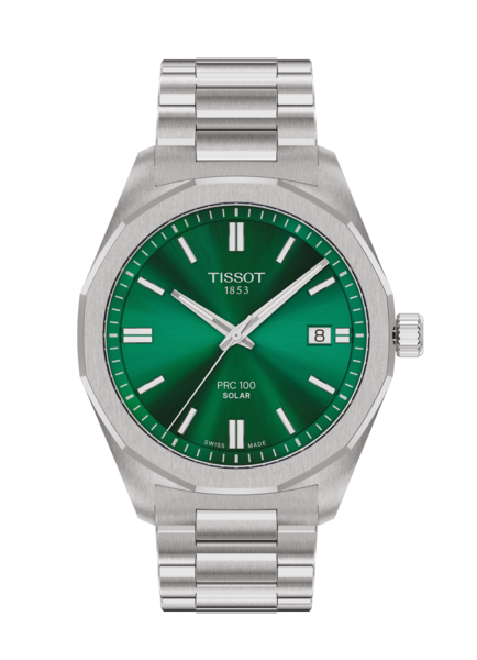 Montre Tissot PRC 100 Solar acier homme cadran vert – Bijouterie Diplomate