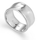 Bague Large Sculptée Cigar Band – Elle Argent 925