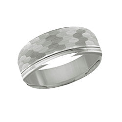 Bague Tungstène Bande Centrale – Alliance Homme Malo