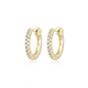 Créoles Fines Zircon – Elle Argent 925 Plaqué Or