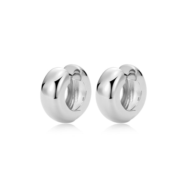Boucles d'Oreilles Huggies Épaisses 20mm – Reign Argent 925