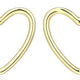 Boucles d'Oreilles Clous Cœur Plaqué Or – Reign Argent 925
