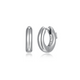Smooth Hoop Earrings - She Sterling Silver