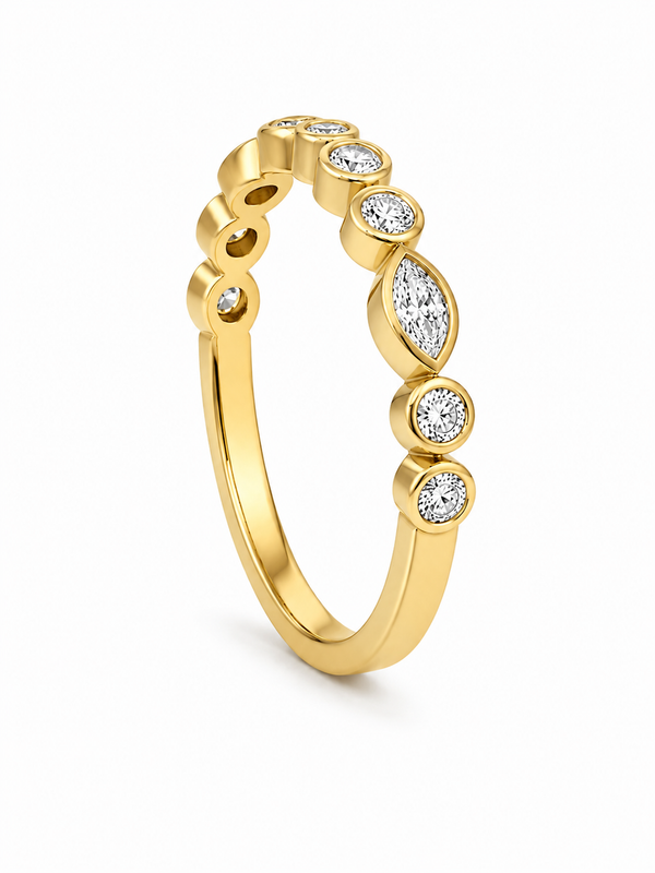 Bague Or Blanc 18K Diamants 0,35ct